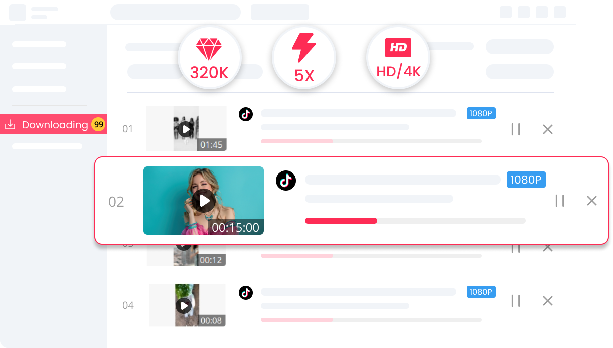 Baixador de vídeos TikTok especializado