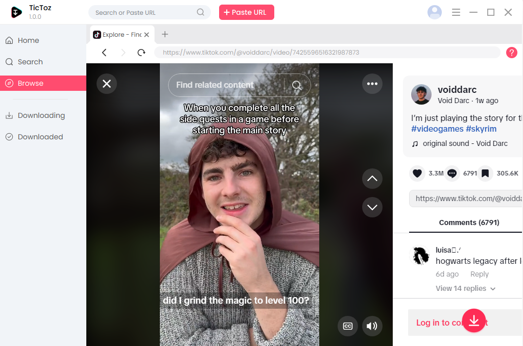 TikTok-video's afspelen