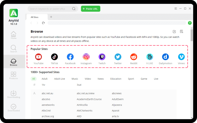 Téléchargez des vidéos depuis plus de 1000 XNUMX sites, dont TikTok